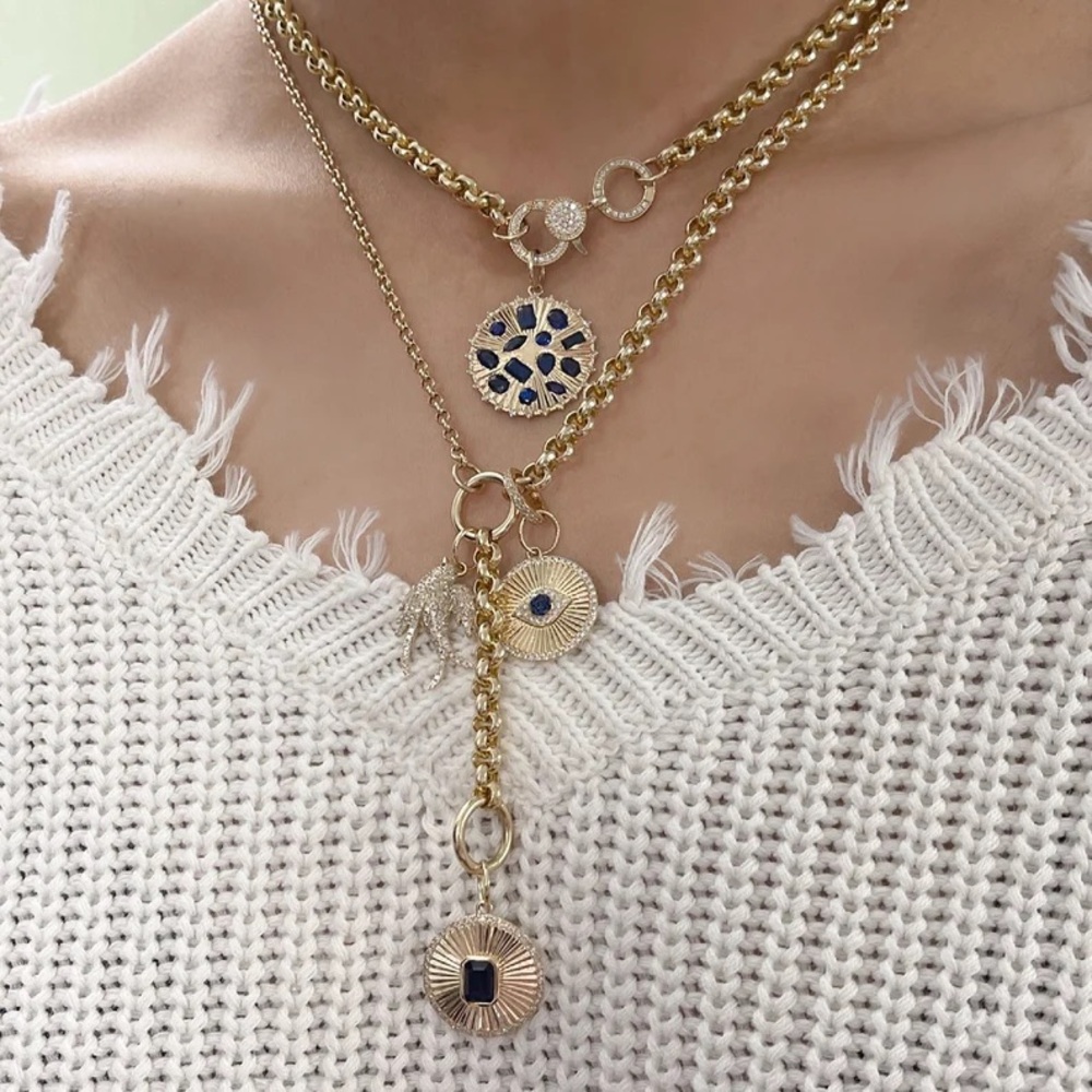 20in 14k gold mixed belcher necklace 2.8mm/4mm mixed chain with extension